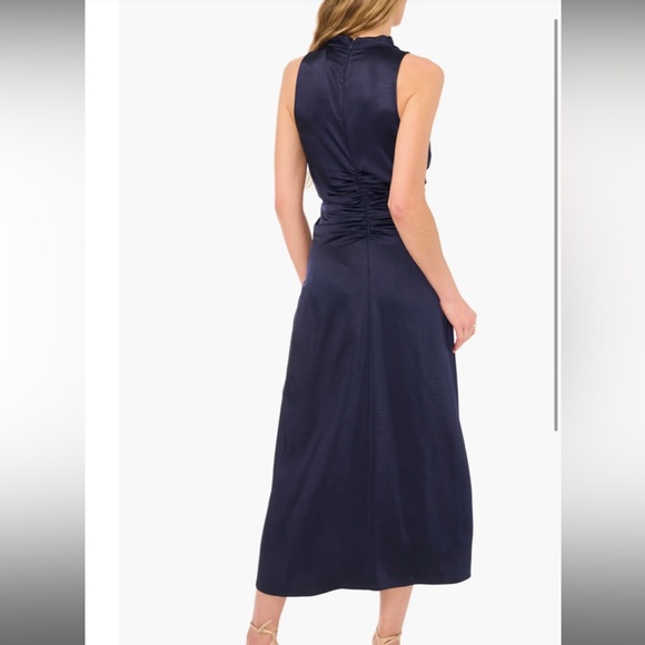 Parker Navy Dress - Satin - Size L - Picture 2 of 2